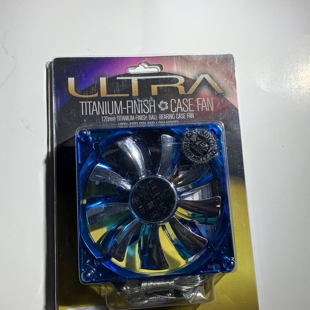 Ultra Titanium Finish 120mm Ball Bearing Fan